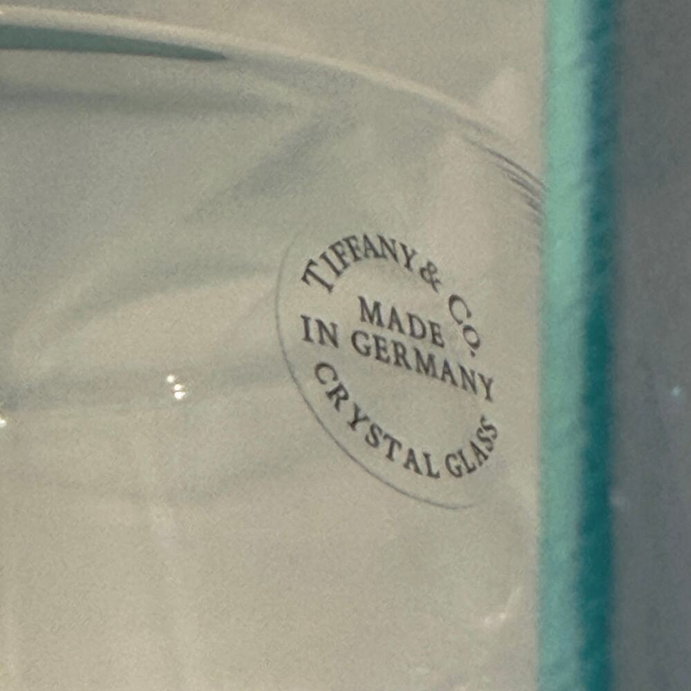 Tiffany & Co Crystal Wine Glasses Set of 2 – German Made, New in Box - Picture 3 of 4